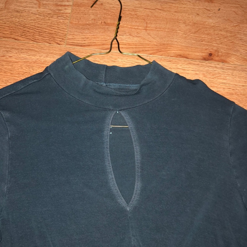 American eagle blue keyhole soft and sexy tee